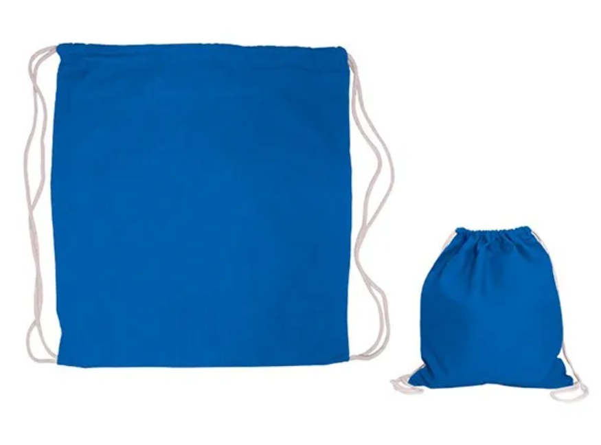 Printed Cotton Drawstring Backpack