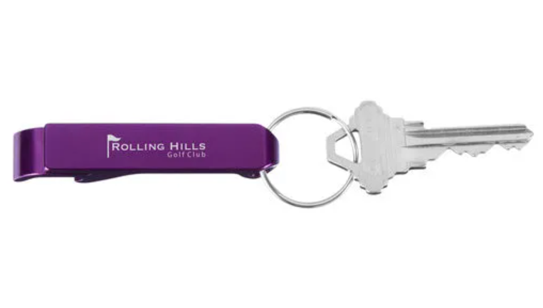 Customized Aluminum Bottle Opener Key Tag