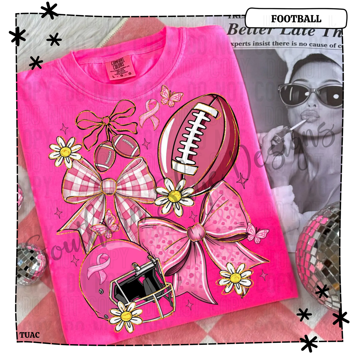Breast Cancer Football Pink Out