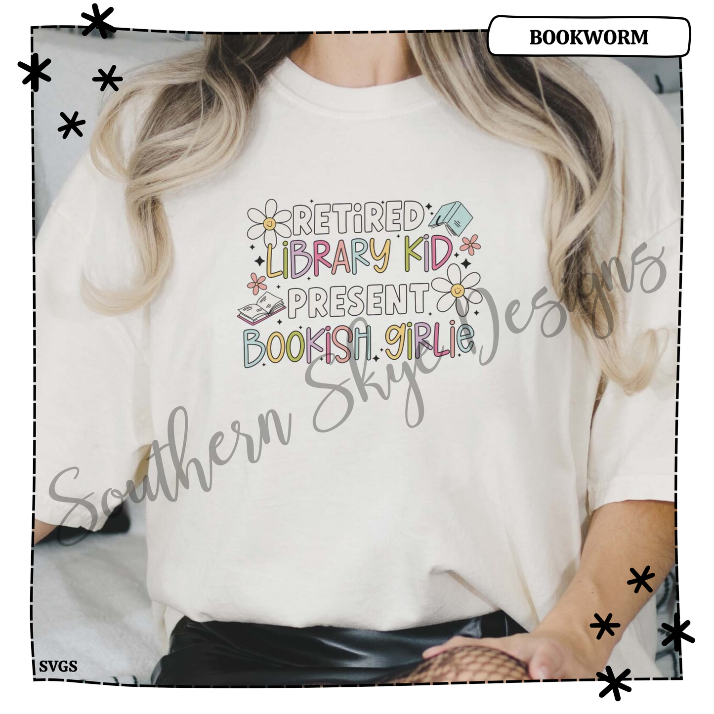 Retired Library Kid Present Bookish Girl