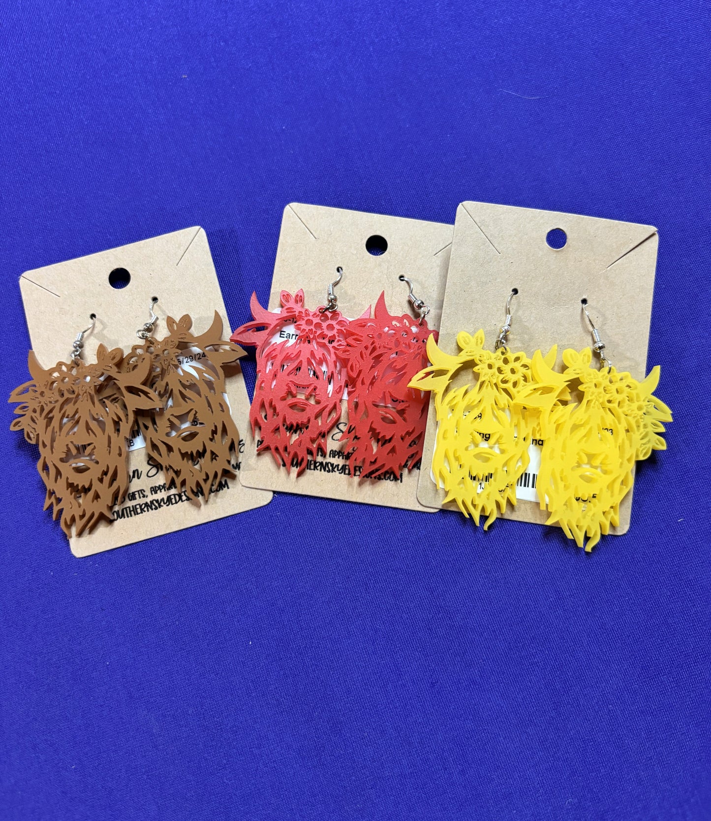 Highland Cow Earrings