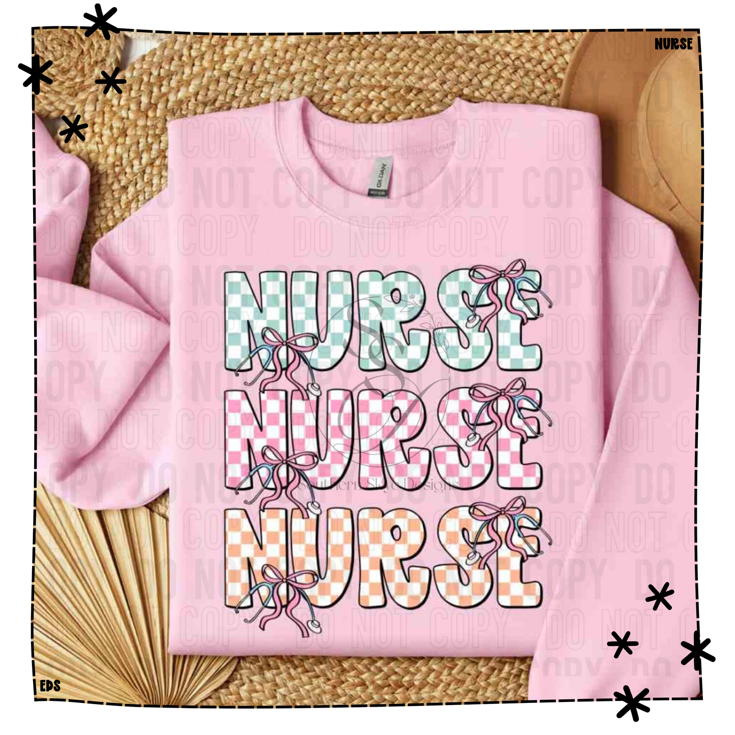 Nurse Stacked Bows