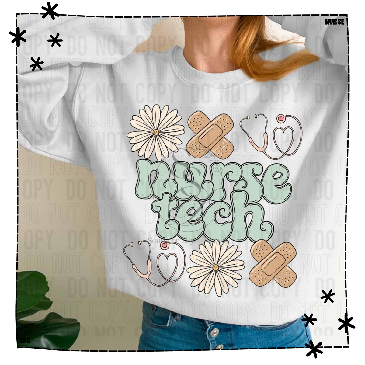Nurse Tech Floral