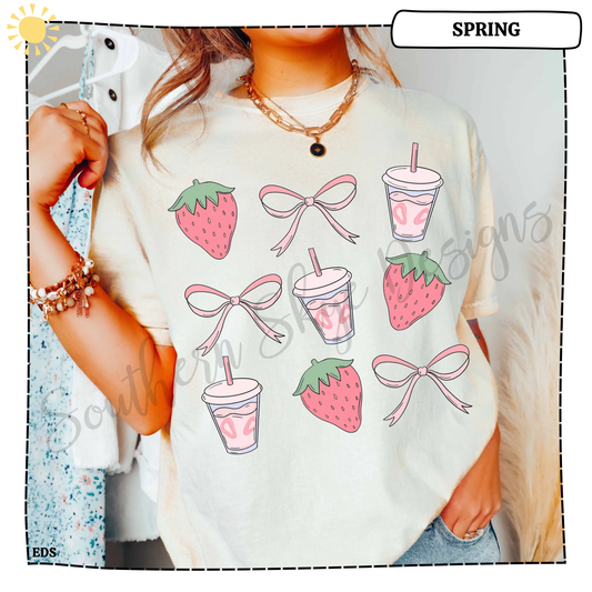 Strawberry Bow Drinks