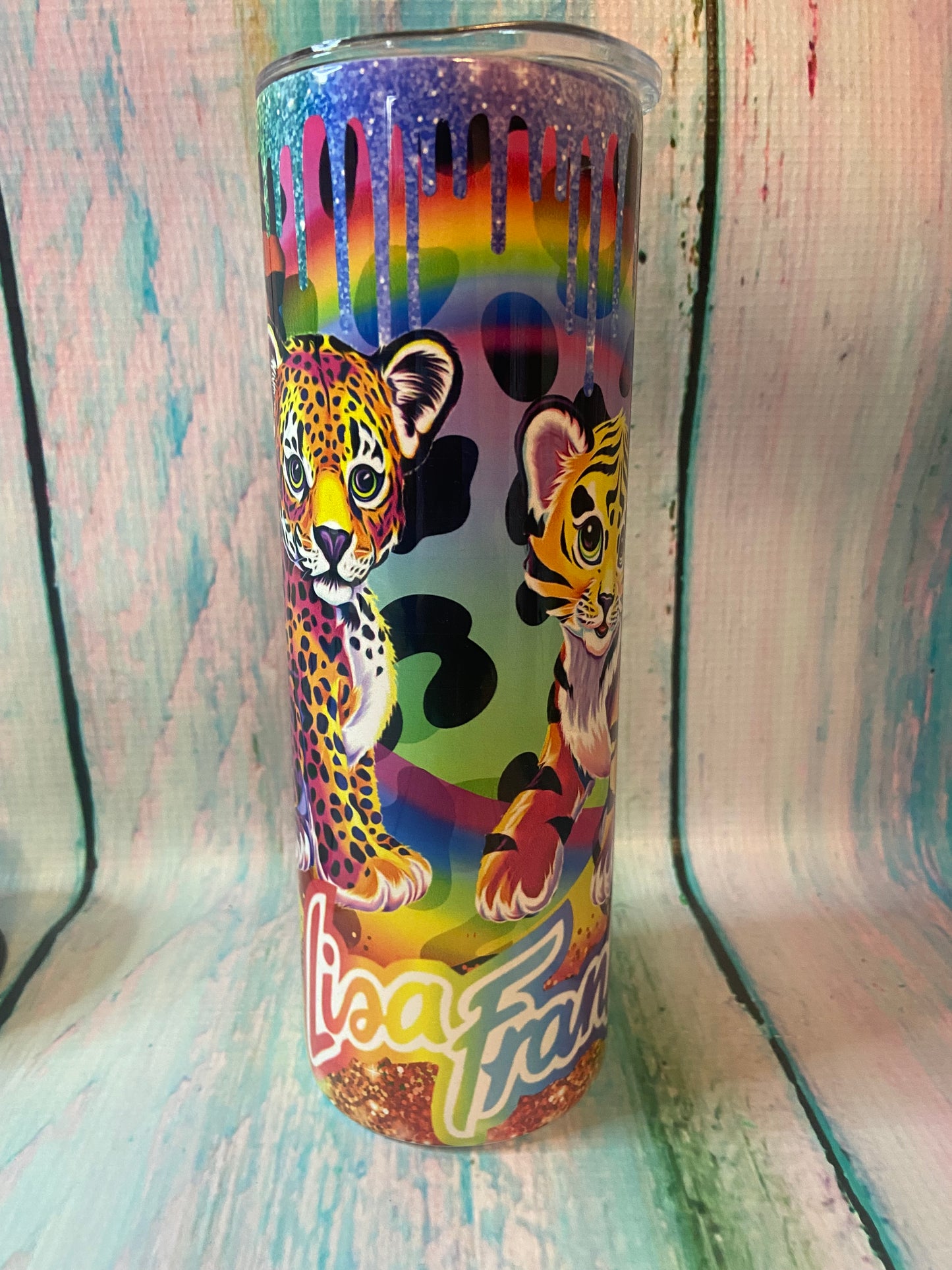 Neon Leopard Tumbler