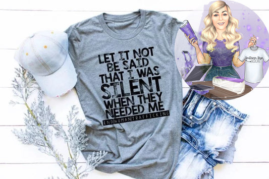 Let It Not Be Said That I Was Silent When They Needed Me