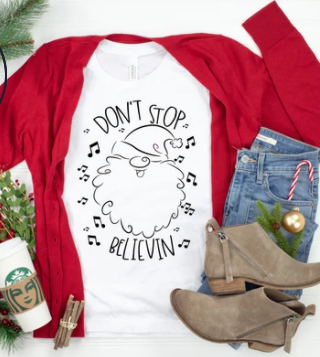 Don't Stop Believing Santa
