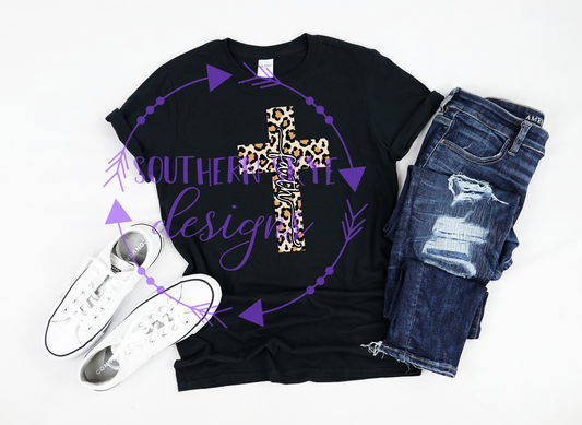Faith Leopard Cross