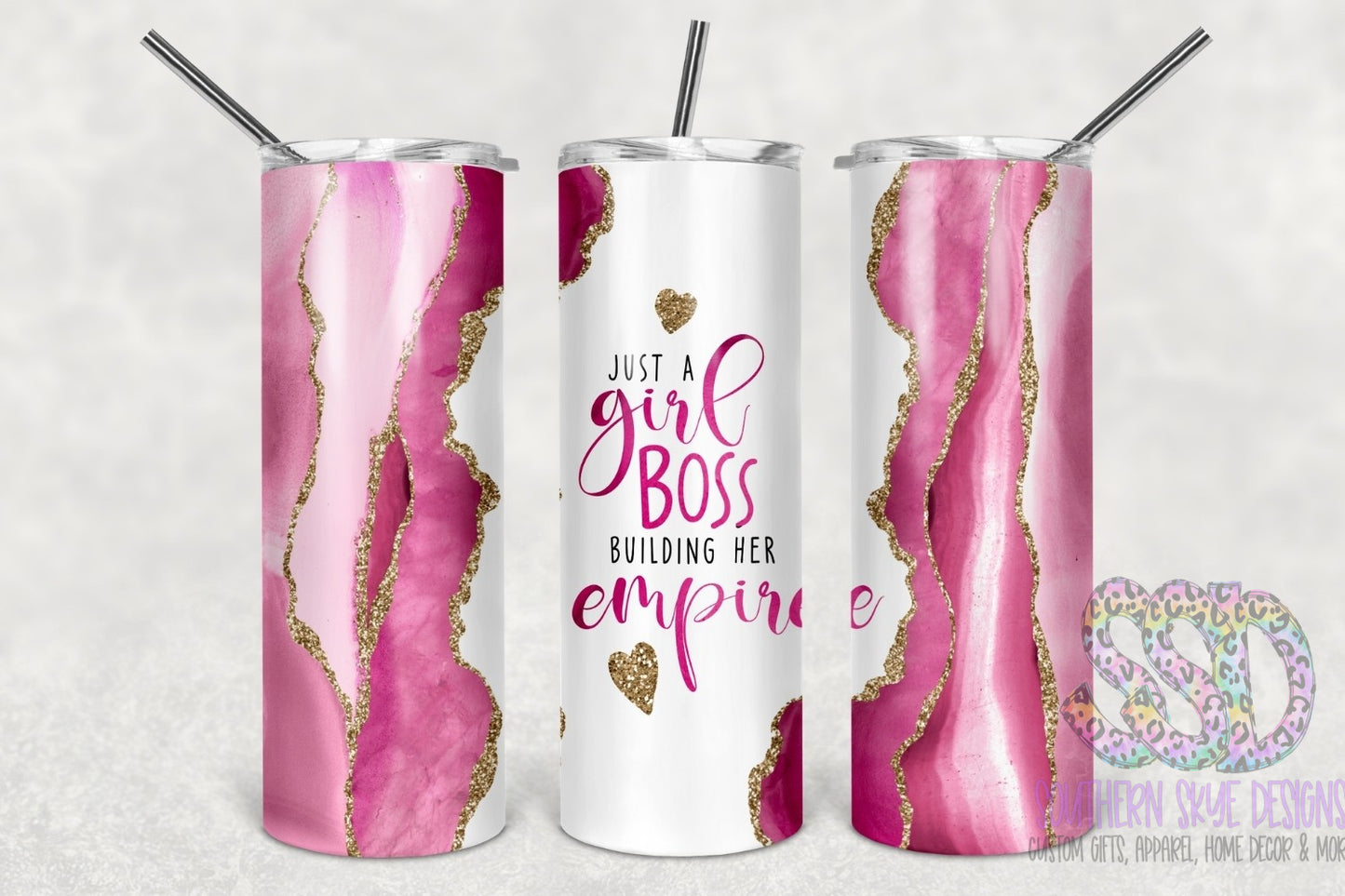 Just A Girl Boss Tumbler