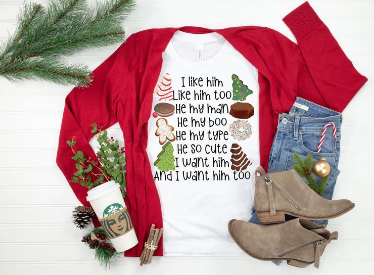 I Like Him Christmas Cookies