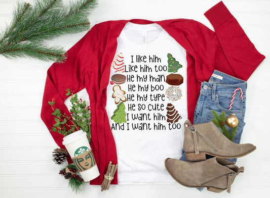 I Like Him Christmas Cookies