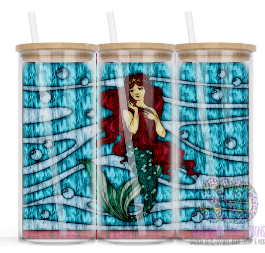 Mermaid Stained Glass Tumbler