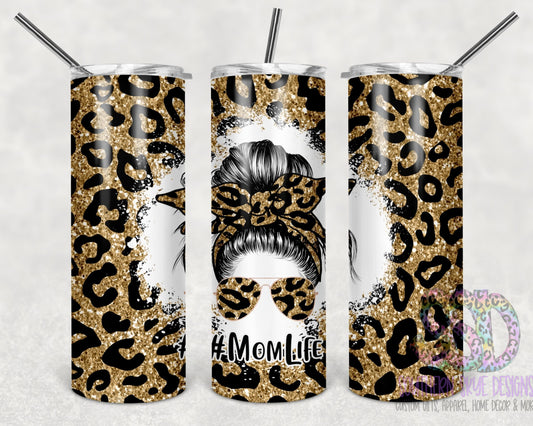 Mom Life Leopard Tumbler