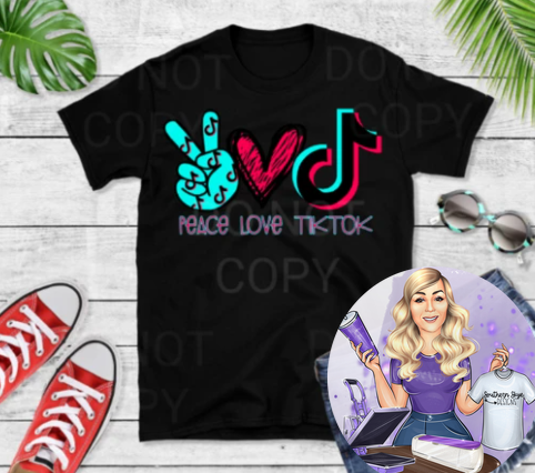Peace Love Tik Tok Youth