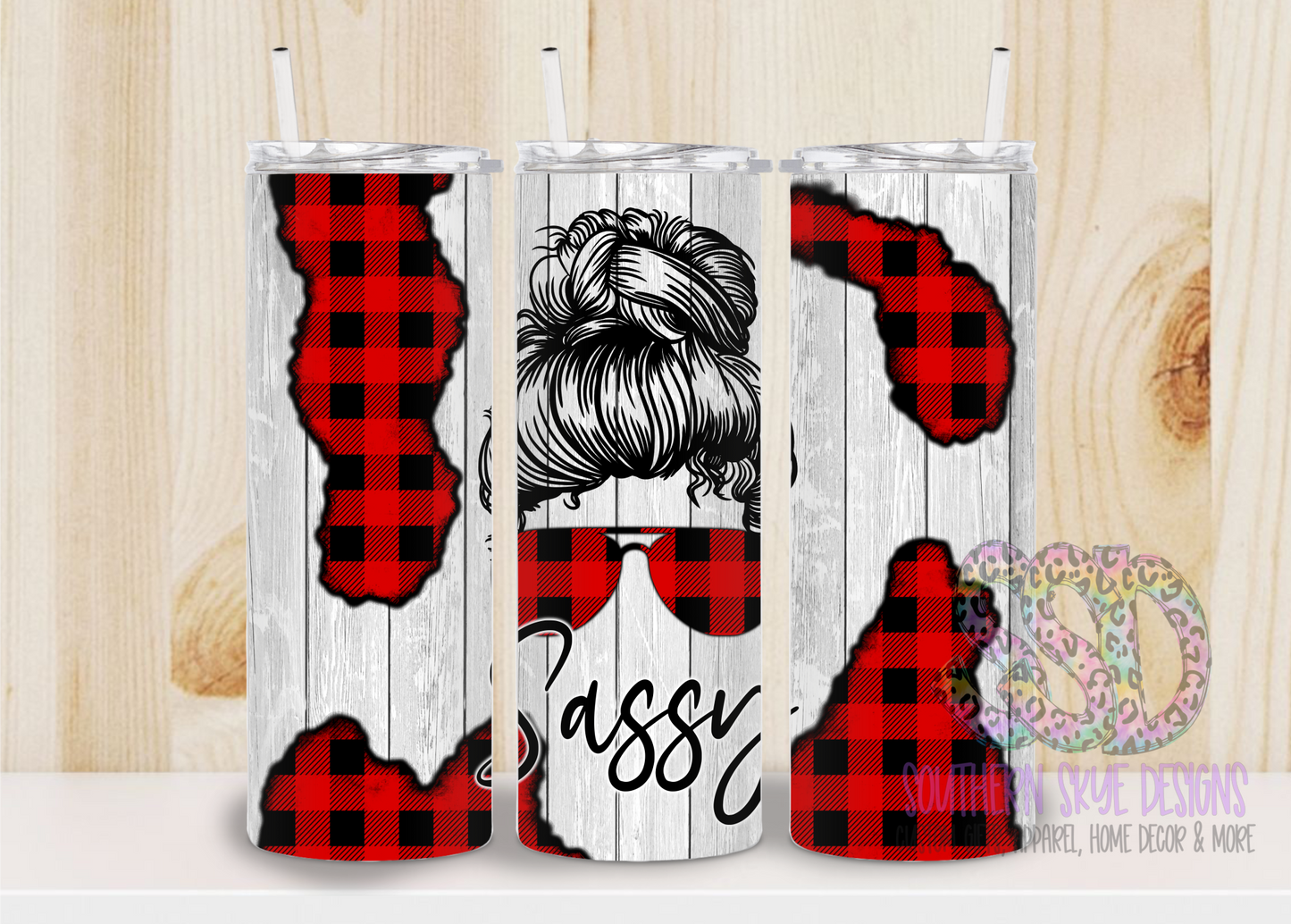 Sassy Messy Bun Tumbler