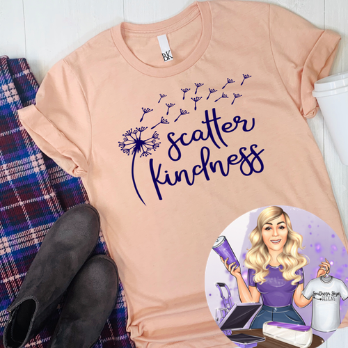 Scatter Kindness (Navy Print)
