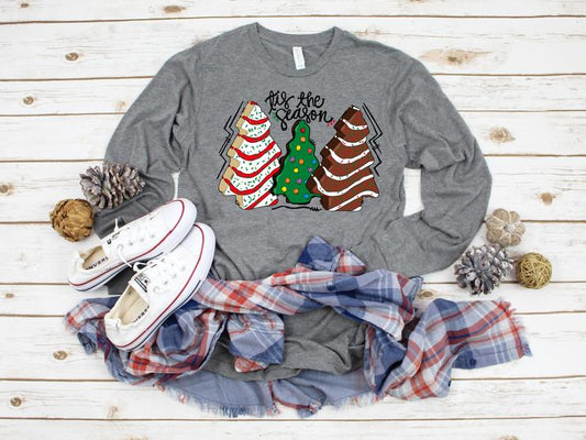 Tis The Season Christmas Tree Cake Trio
