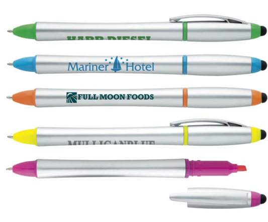 Printed Stylus Highlighter-Pen Combo