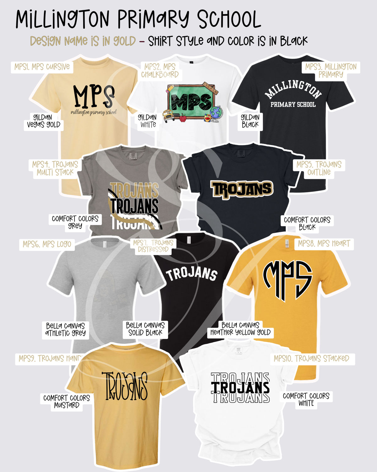 Millington Trojans Mix & Match Spirit Wear
