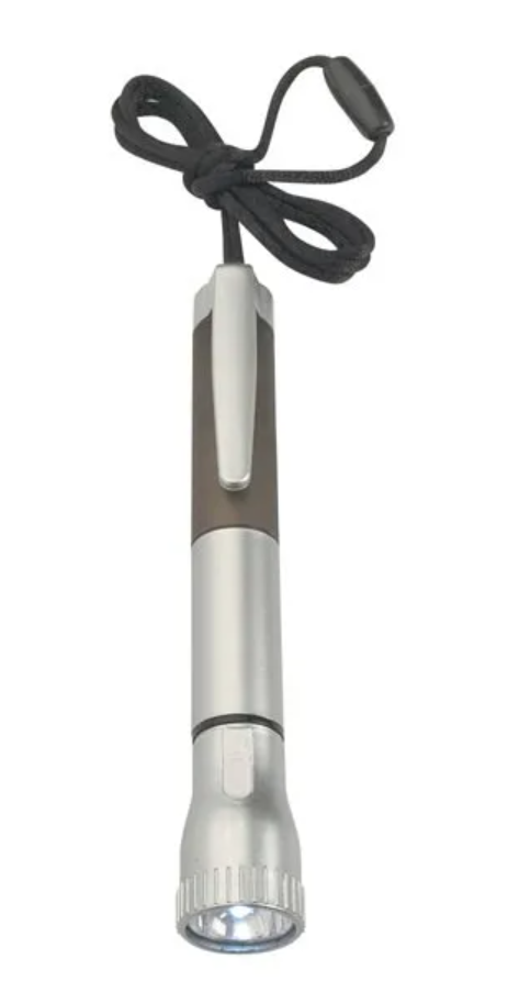 Flashlight with Light-Up Pen - Black