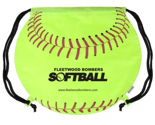 Softball Drawstring Backpack