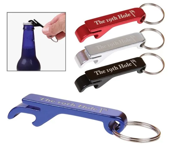 Customized Aluminum Bottle Opener Key Tag