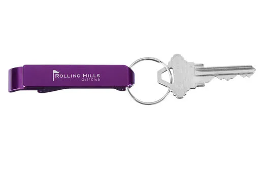 Customized Aluminum Bottle Opener Key Tag