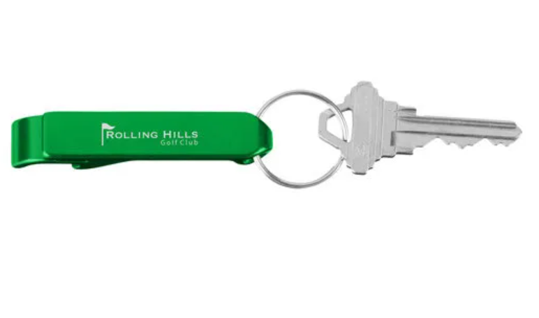 Customized Aluminum Bottle Opener Key Tag