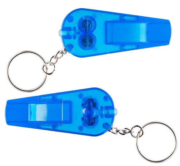 Printed Light 'N Whistle Key Tag
