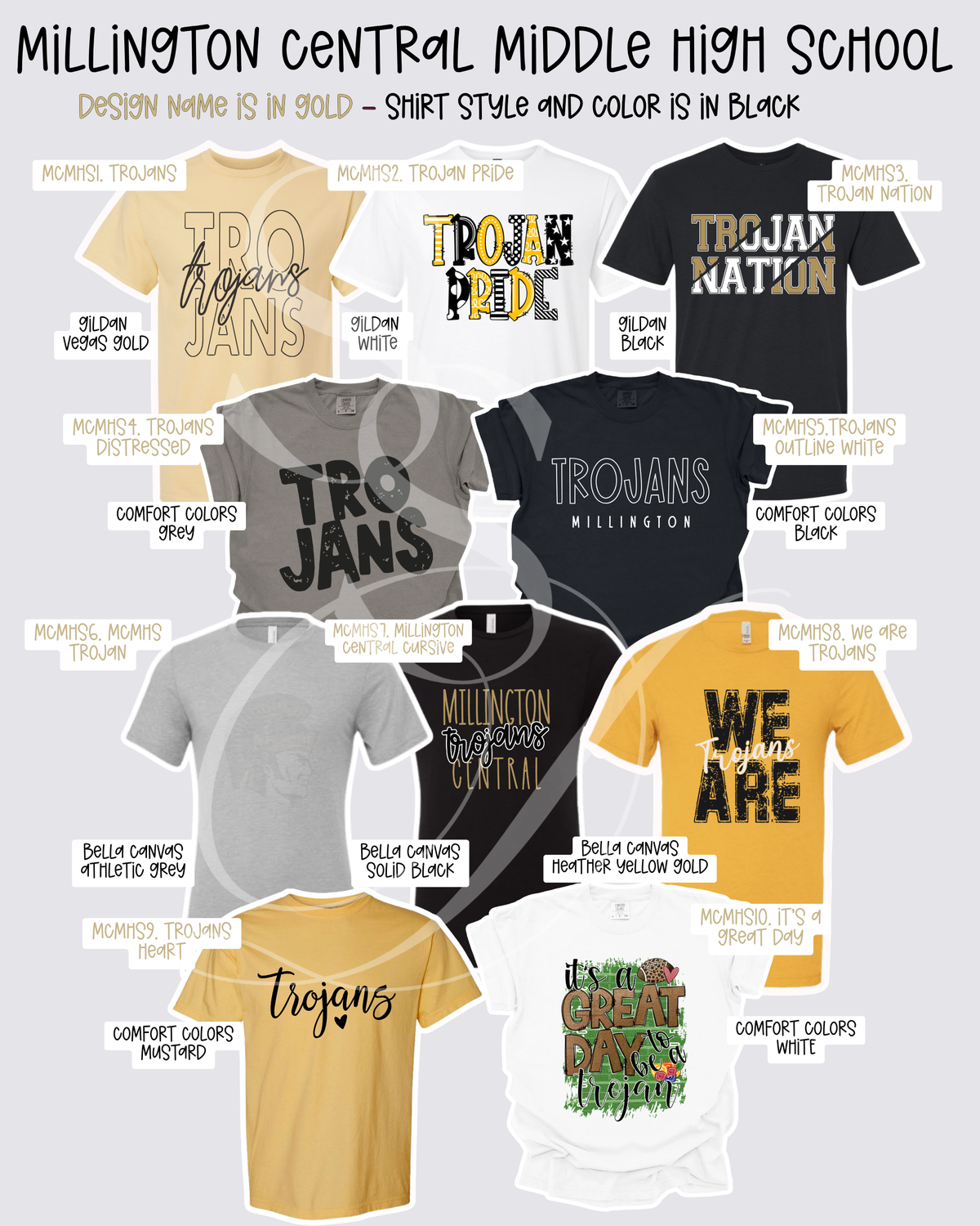 Millington Trojans Mix & Match Spirit Wear