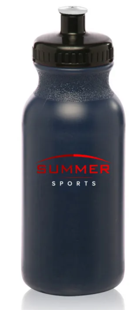 20 oz Water Bottles with Push Caps