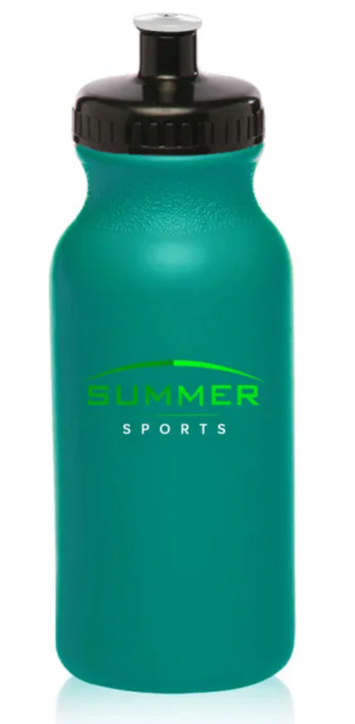 20 oz Water Bottles with Push Caps