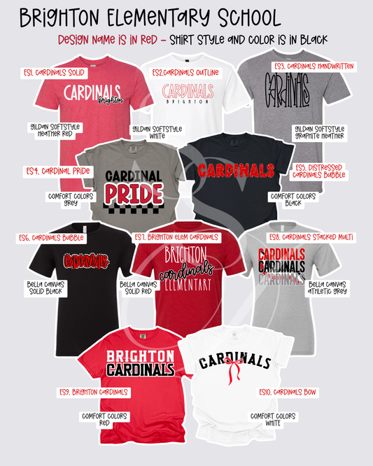 Brighton Cardinals Mix & Match Spirit Wear