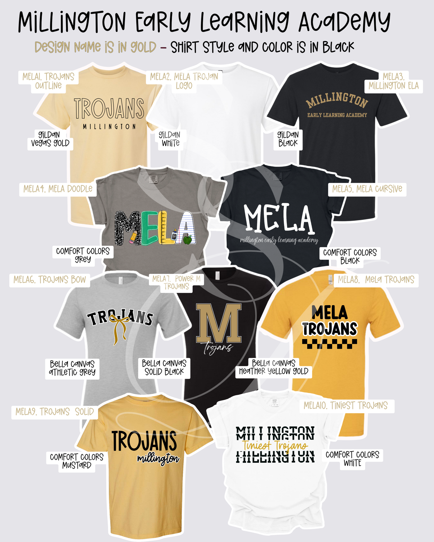 Millington Trojans Mix & Match Spirit Wear