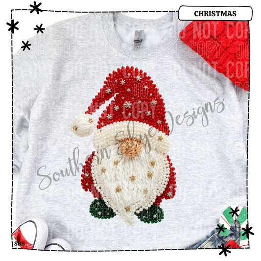 Christmas Gnome Faux Pearls