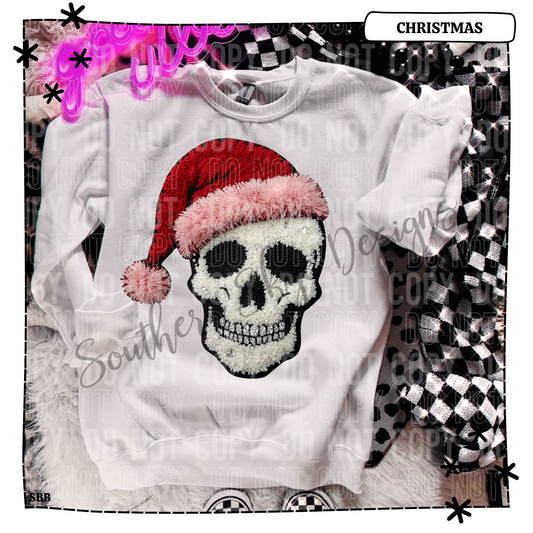 Christmas Skeleton Faux Yarn Sequin