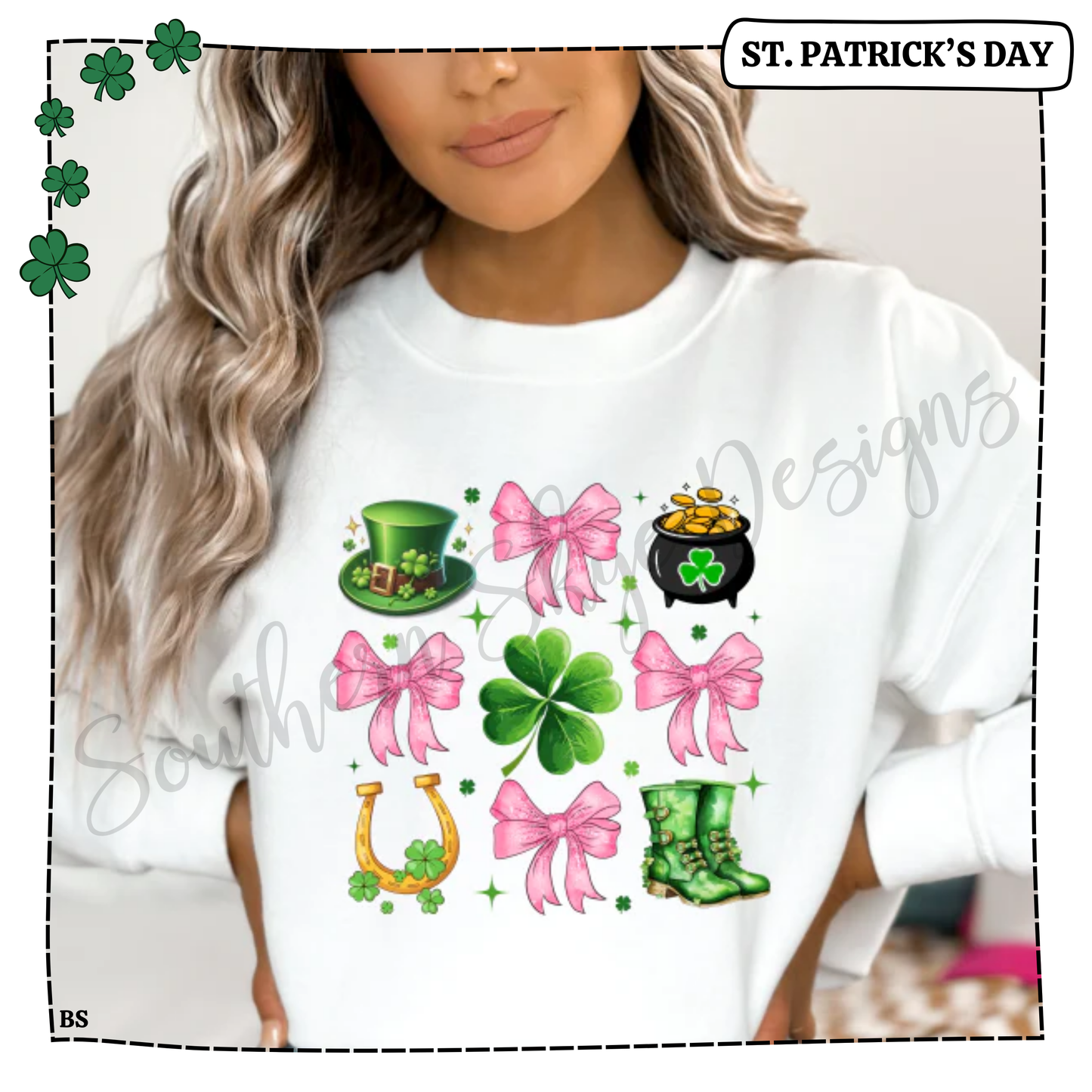 Collage St. Patrick's Day Coquette