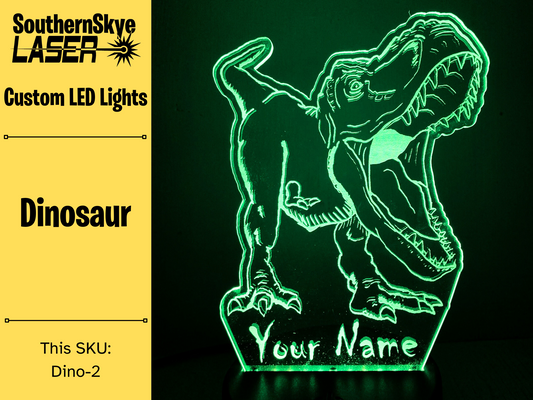 Dinosaur, T-Rex LED Light, Night light, Personalized Gift for kids