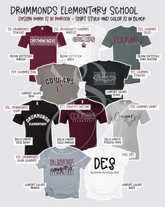 Drummonds Elementary Spirit Wear