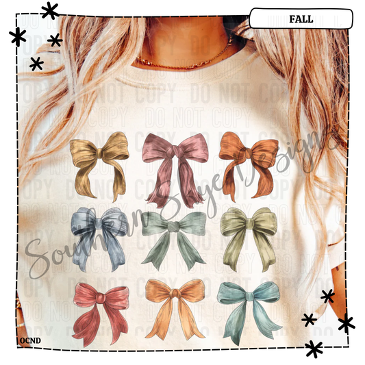 Fall Bow Ribbons