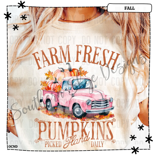 Farm Fresh Pumpkins Hand Picked Daily