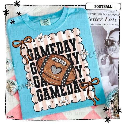 Football Gameday Bow