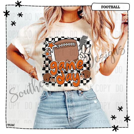 Game Day Football Orange