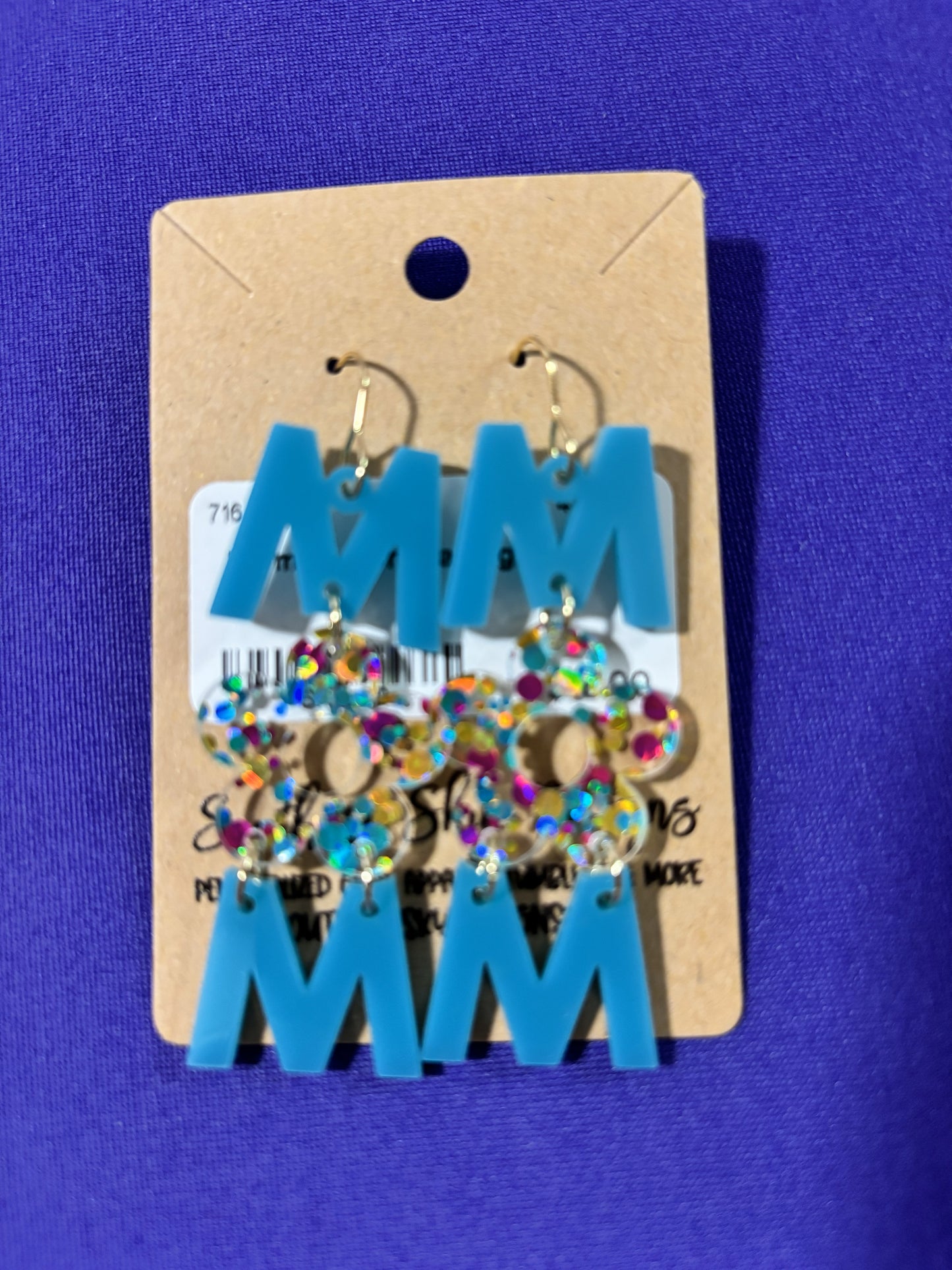 Mermaid Mom Acrylic Earrings