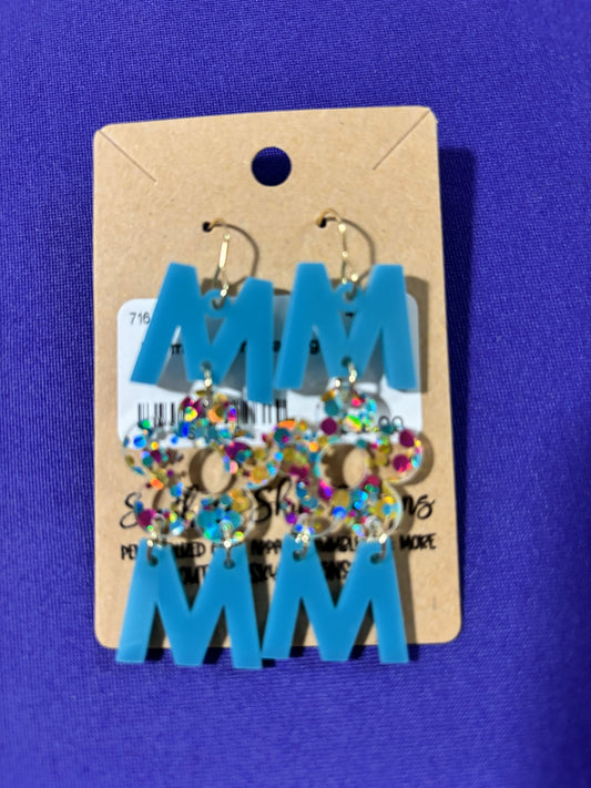Mermaid Mom Acrylic Earrings
