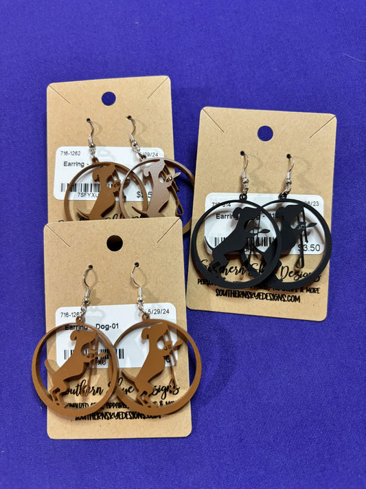 Dog Earrings