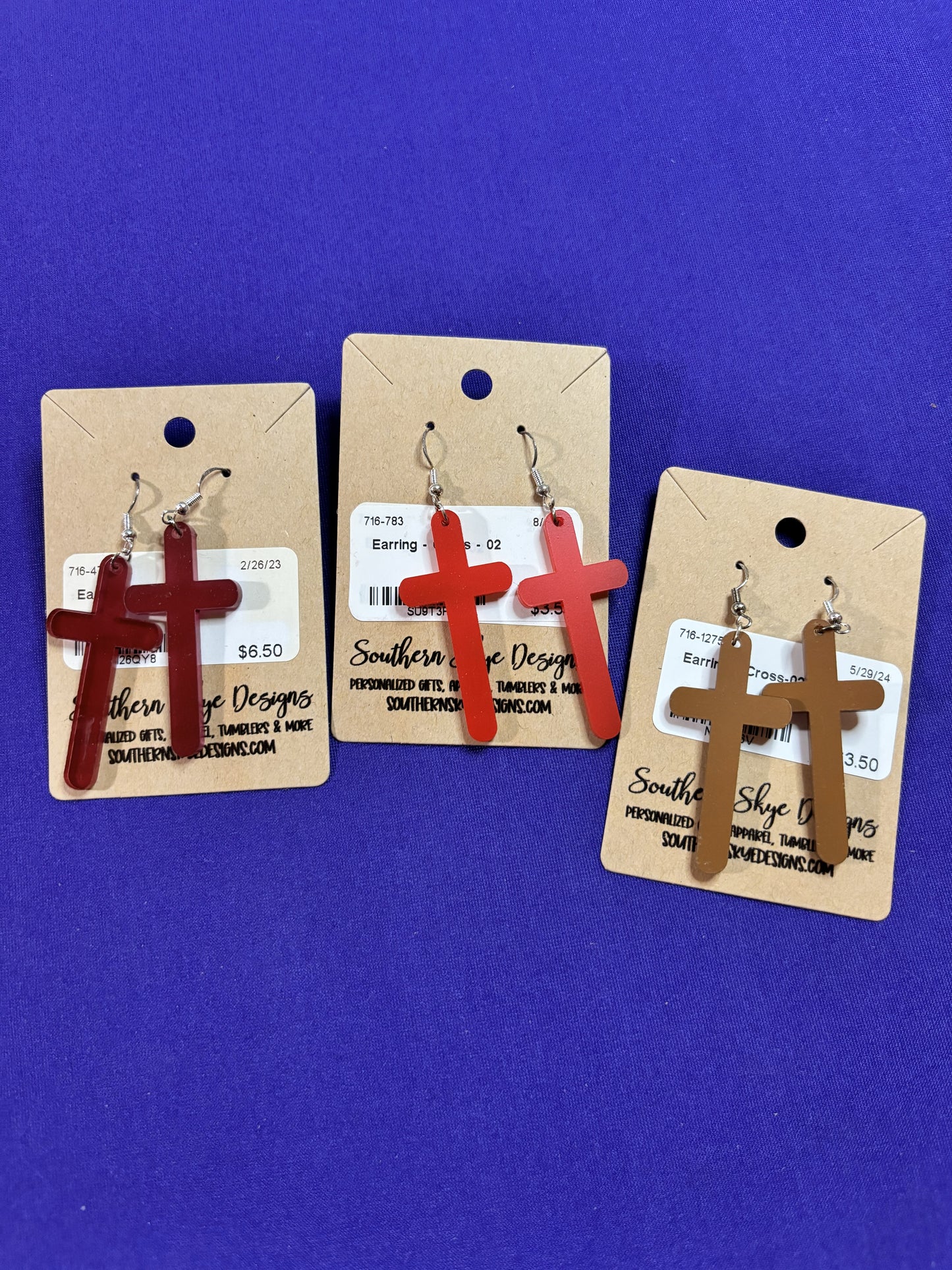Cross Earrings