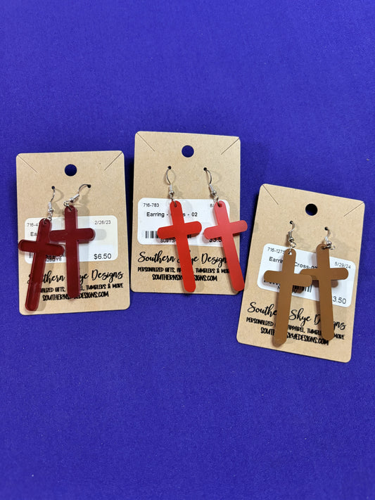 Cross Earrings