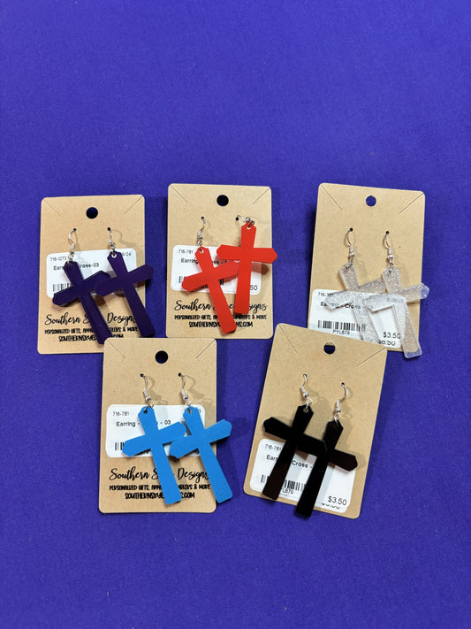 Cross Earrings #3
