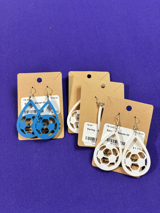 Soccer Cutout Earrings